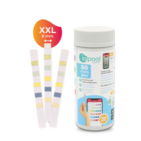 6-in-1 teststrips voor zwembad en spa – 50 stuks