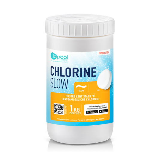 Slow chlorine - 1kg - 250g tabs